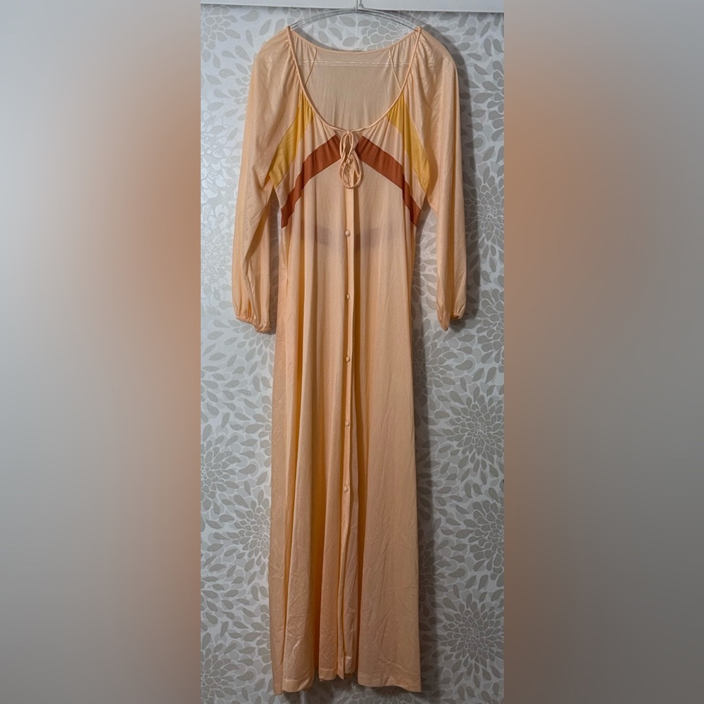 SET Vintage Gossard Artemis 70s Women’s L ROBE + SLIP Set Lingerie Nightie Dress